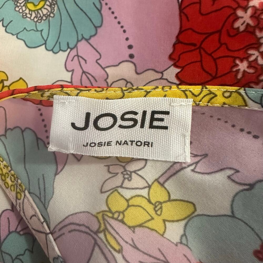 Josie by Josie Natori Floral Racer Back Pajama Top sz M/L - Picture 6 of 6